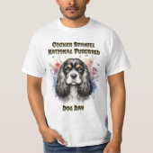 フローラアメリカンコッカースパニエル犬 Tシャツ (正面)