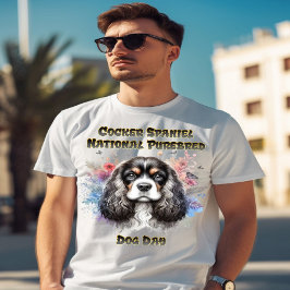 フローラアメリカンコッカースパニエル犬 Tシャツ