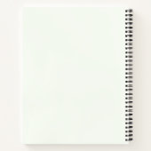 フローラアモノグラムのルファベットの名前の文字A ノートブック (裏面)