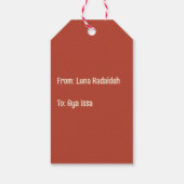 フローラアラビアラマダンムバラク ギフトタグ (裏面)