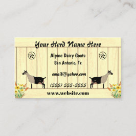 フローラアルパインデイリーヤートバーンスター 名刺