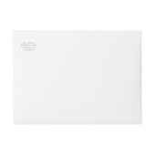 フローラアルファベットブライト差出人住所ラベル ラップアラウンドラベル (正面)