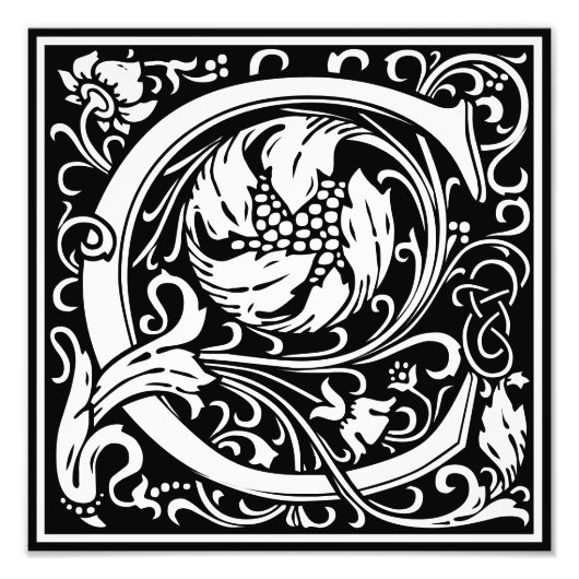 フローラアルファベットモノグラムレターCフォトプリント フォトプリント            (正面)