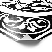 フローラアルファベットモノグラムレターUフォトプリント フォトプリント            (角)