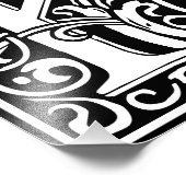 フローラアルファベットモノグラム文字Kフォトプリント フォトプリント            (角)