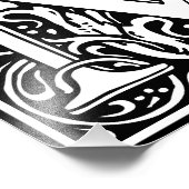 フローラアルファベットモノグラム文字Mフォトプリント フォトプリント            (角)