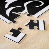 フローラアルファベットモノグラム文字Nタイルモリス ジグソーパズル (側面)