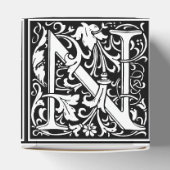 フローラアルファベットモノグラム文字Nタイルモリス フェイバーボックス (上部)