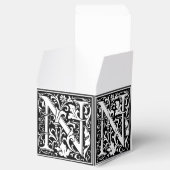 フローラアルファベットモノグラム文字Nタイルモリス フェイバーボックス (オープン)