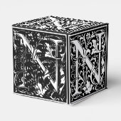 フローラアルファベットモノグラム文字Nタイルモリス フェイバーボックス (裏面サイド)