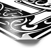 フローラアルファベットモノグラム文字Pフォトプリント フォトプリント            (角)