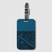 フローラアルファベットモノグラム文字Zラゲージタグ ラゲッジタグ (正面縦)