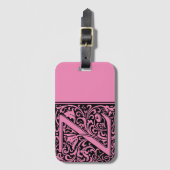 フローラアルファベットモノグラム文字Zラゲージタグ ラゲッジタグ (正面縦)