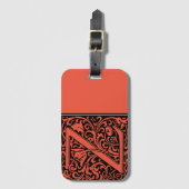 フローラアルファベットモノグラム文字Zラゲージタグ ラゲッジタグ (正面縦)