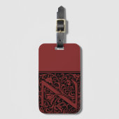 フローラアルファベットモノグラム文字Zラゲージタグ ラゲッジタグ (正面縦)