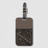 フローラアルファベットモノグラム文字Zラゲージタグ ラゲッジタグ (正面縦)