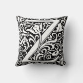 フローラアルファベットモノグラム文字Z クッション (裏面)