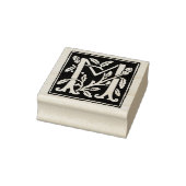 フローラアルファベット文字Mヴィンテージタイポグラフィ ラバースタンプ (スタンプ)