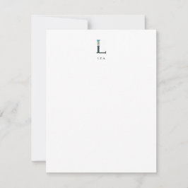 フローラアルファベット – L – ひな形ノートカード ノートカード