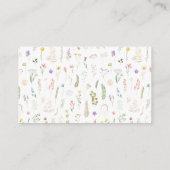 フローラアルファベビーシャワーブックベビー エンクロージャーカード (裏面)