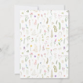 フローラアルファベビーシャワー招待状 招待状 (裏面)