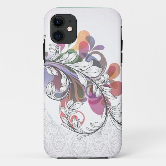フローラアレイ電話ケース Case-Mate iPhoneケース (裏面)