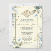 フローラアンゼルスカトリック洗礼招待状 招待状 (正面)