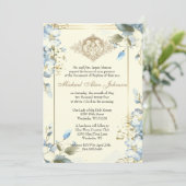 フローラアンゼルスカトリック洗礼招待状 招待状 (スタンド正面)