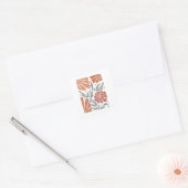 フローラアンチトランプ政治的抗議に抵抗する スクエアシール (封筒)