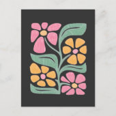 フローラアンチトランプ政治的抗議に抵抗する ポストカード (正面)