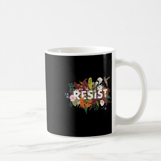 フローラアンチトランプ政治的抗議 コーヒーマグカップ (右)