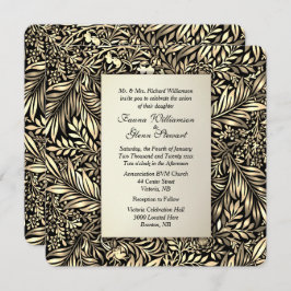 フローラアンドファーンズゴールデン結婚式招待状 招待状