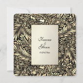 フローラアンドファーンズゴールデン結婚式招待状 招待状 (裏面)