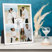 フローラアンパサンド4フォトコラージュ新しい結婚写真 フォトプラーク (側面)