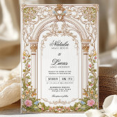 フローラアーエレガントチアールヌーボー結婚式招待状 招待状