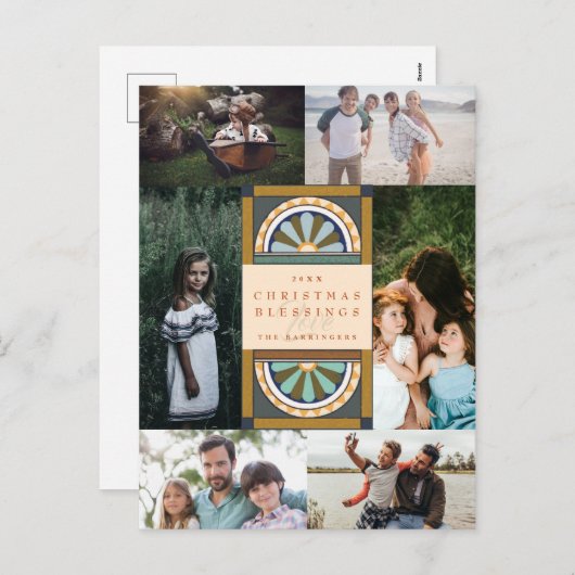 フローラアーチのクリスマス数々の写真 シーズンポストカード (正面/裏面)