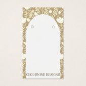 フローラアーチイヤリングニュートラルジュエリー表示カード (正面)