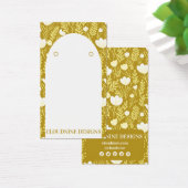 フローラアーチイヤリングマスタードジュエリーディスプレイカード (デスク)