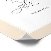 フローラアーチオレンジ色の秋カードとギフト ポスター (角)