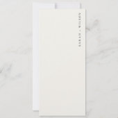 フローラアーチサンドビーチシー結婚スケープズメニューカード 招待状 (裏面)