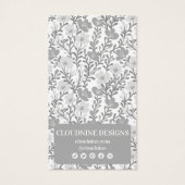 フローラアーチシックグレーイヤリングジュエリーディスプレイカード (裏面)