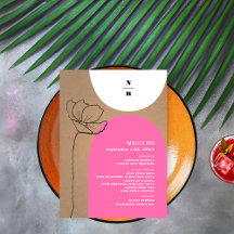 フローラアーチピンクモノグラム結婚ズ