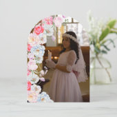 フローラアーチファースト通信サンキューカード 招待状 (スタンド正面)