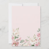 フローラアーチベビーイン開花ベビーシャワー 招待状 (裏面)
