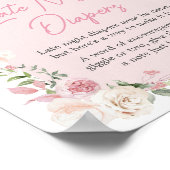 フローラアーチベビーイン開花深夜おむつ ポスター (角)