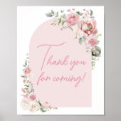 フローラアーチベビー開花有難う来う ポスター (正面)