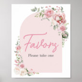 フローラアーチベビー開花赤ちゃんシャワーの好意 ポスター (正面)