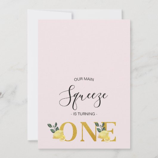 フローラアーチメーンスクイズ1st誕生日 招待状 (裏面)