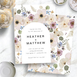 フローラアーチ結婚式招待状 招待状