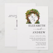 フローラアーチ |ツリー結婚ズ 招待状 (正面/裏面)